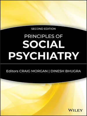 cover image of Principles of Social Psychiatry